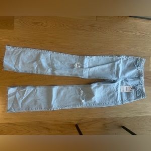 New with tags zara slim flare jeans with ankle slits